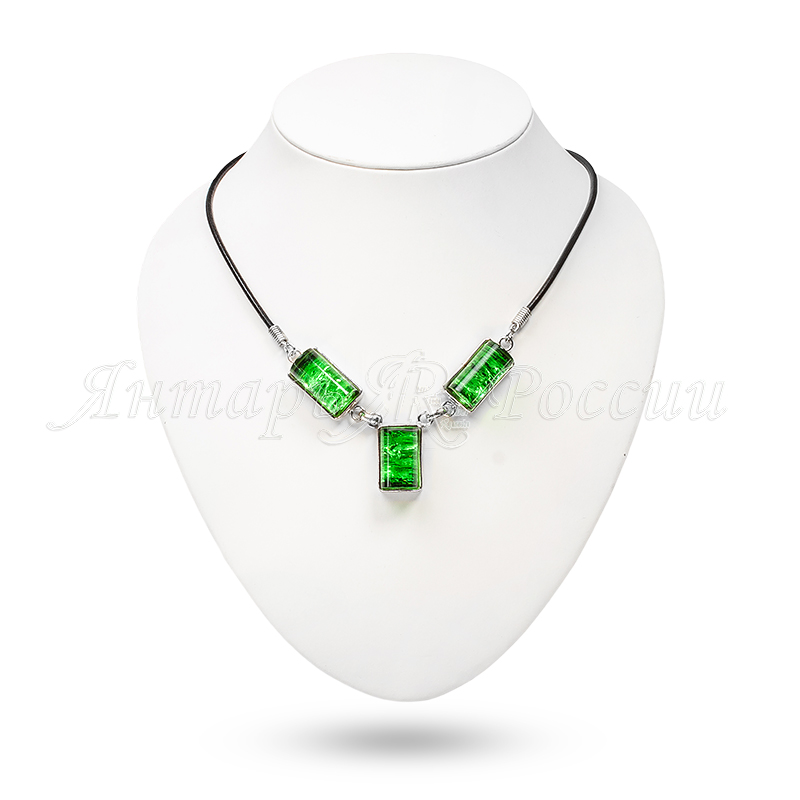 Колье Бернит, посеребрение