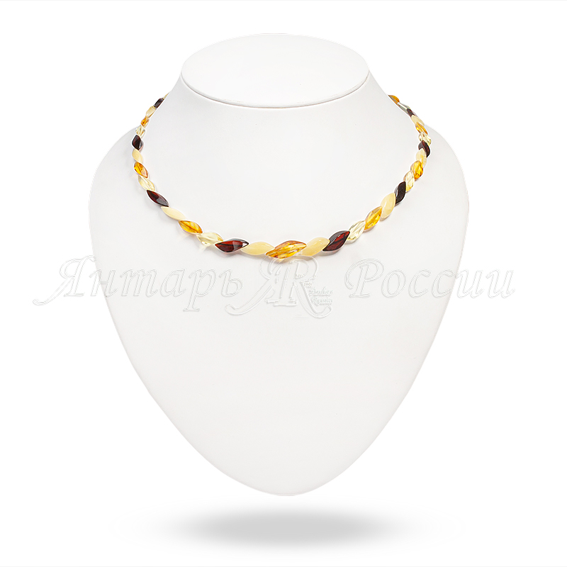 Бусы янтарь