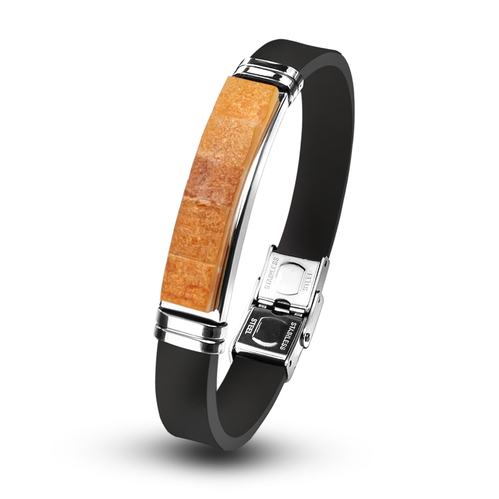 Браслет Каучук дичка  Янтарь Браслет Каучук дичка  Янтарь