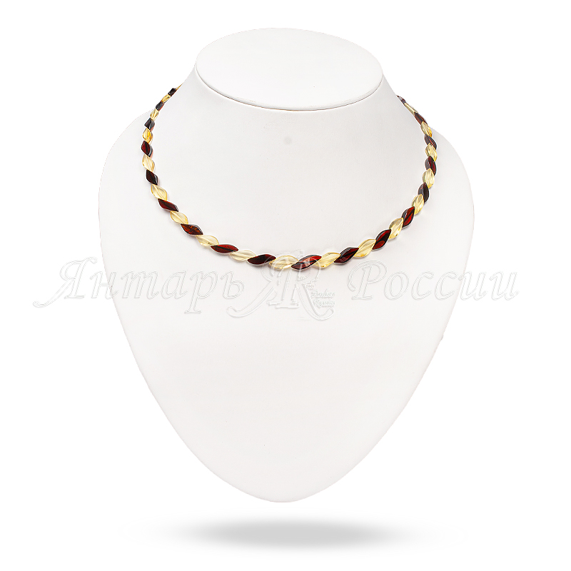 Бусы янтарь