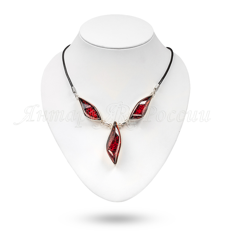 Колье Бернит, посеребрение