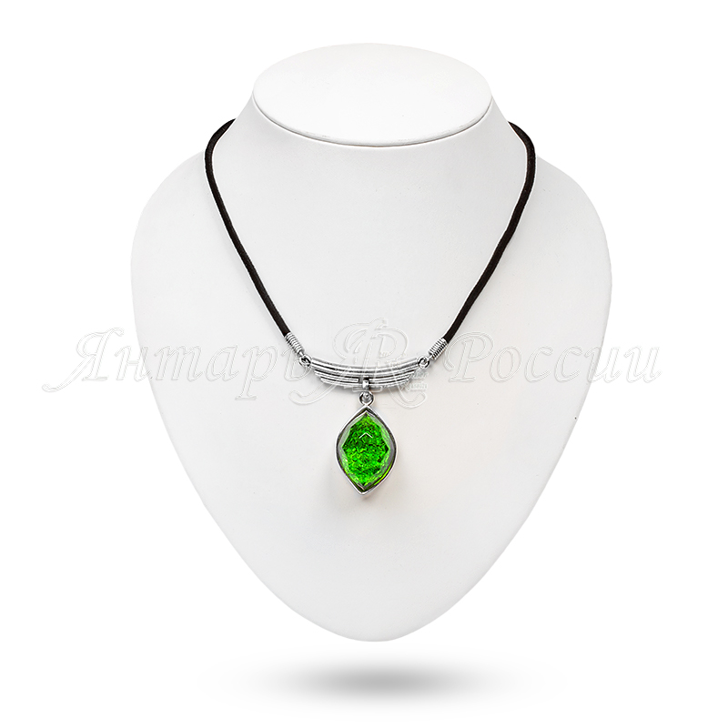 Колье Бернит, посеребрение