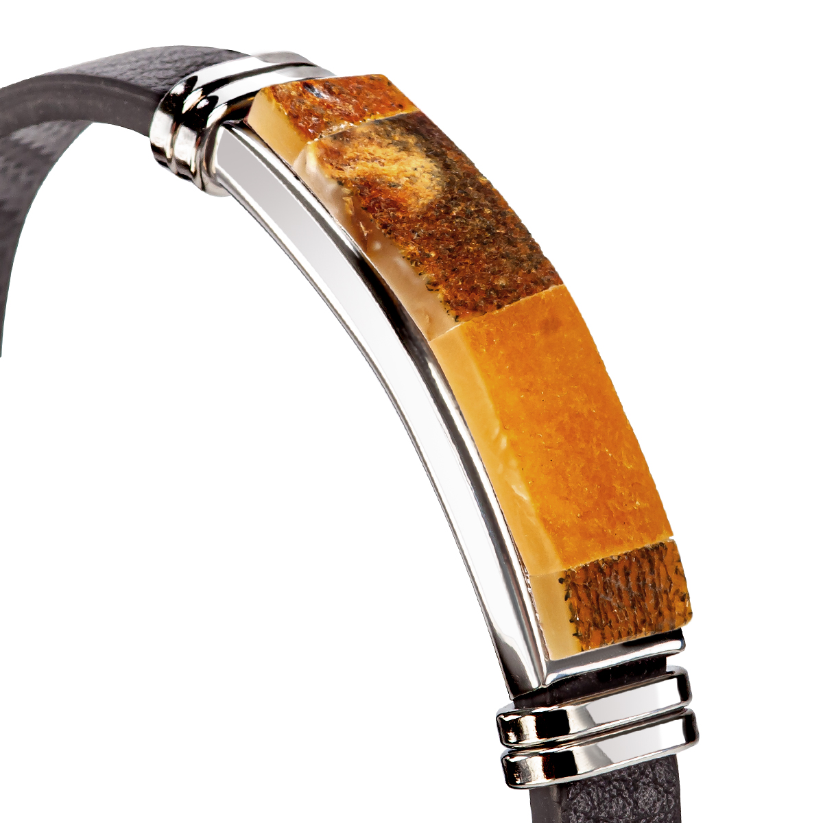 Браслет экокожа Янтарь лечебный Браслет экокожа Янтарь лечебный