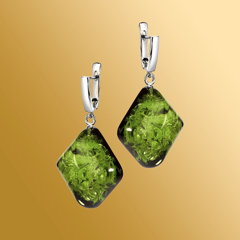 Серьги с бернитом