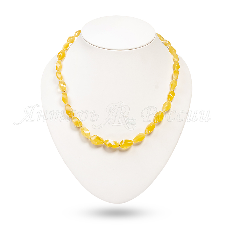Бусы янтарь
