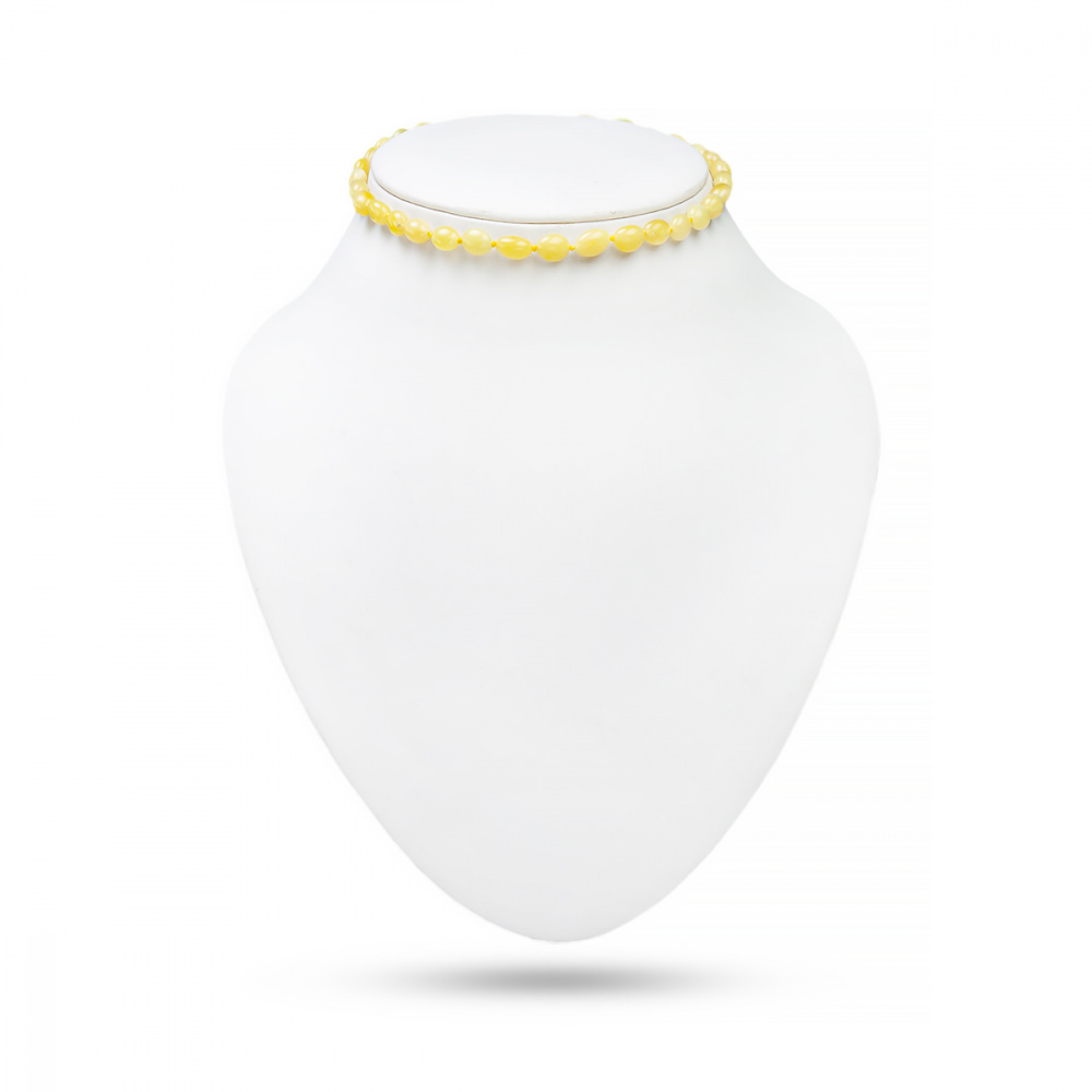 Бусы детские янтарь